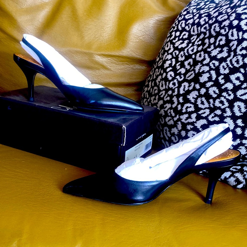 Cole Haan Fiona Air.Sling, color Black Calf, size 6.5